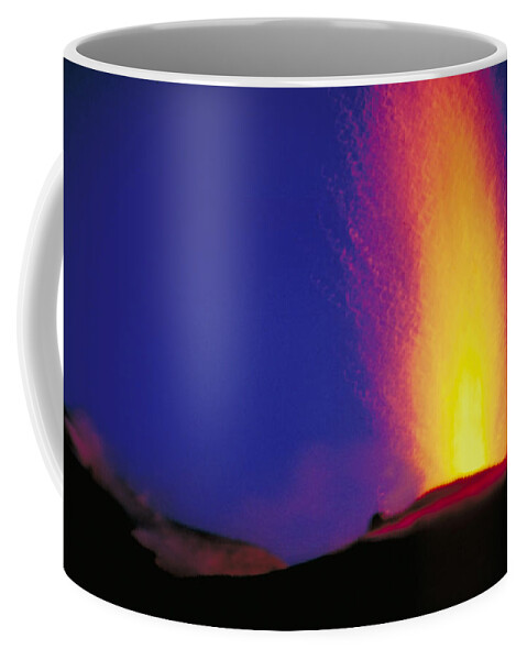 Volcano Coffee Mug featuring the photograph Stromboli Volcano by Stephen & Donna O'Meara