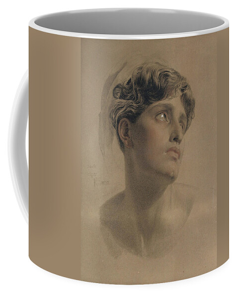 Frederick Sandys Coffee Mug featuring the drawing Study for Antigone by Frederick Sandys