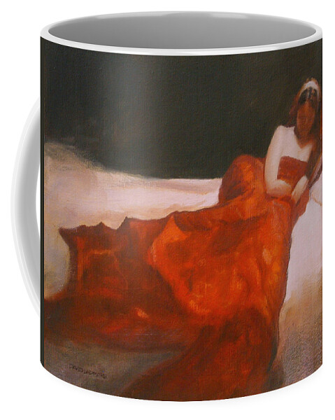 Sensuous Coffee Mug featuring the painting Study for Repose by David Ladmore