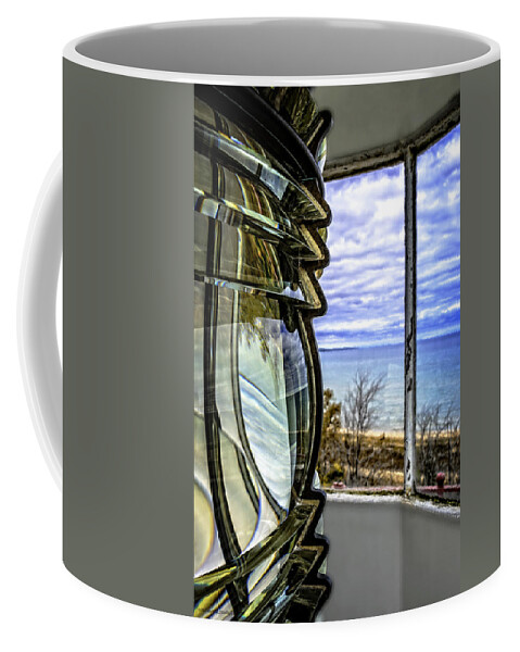 Usa Coffee Mug featuring the photograph Sturgeon Point Lighthouse by LeeAnn McLaneGoetz McLaneGoetzStudioLLCcom