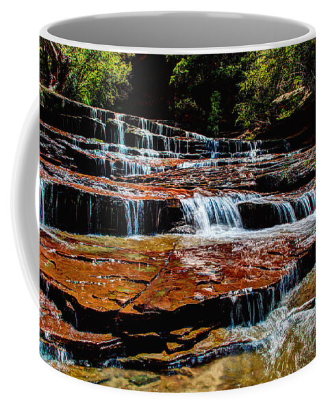 Waterfall Coffee Mug featuring the photograph Subway Falls by Chad Dutson