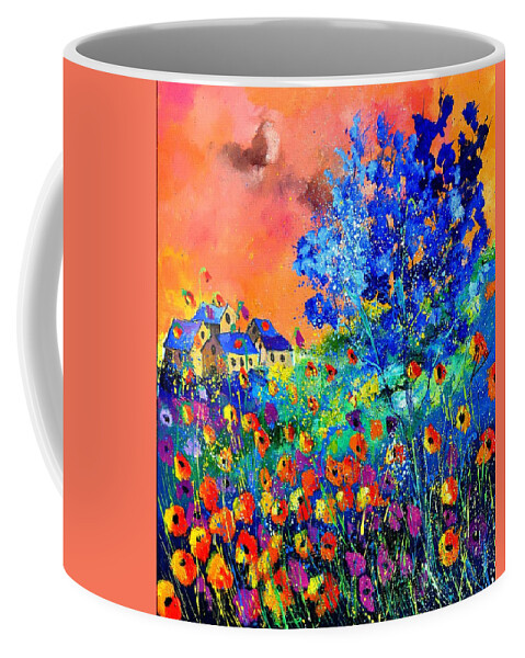 Landscape Coffee Mug featuring the painting Summer 674160 by Pol Ledent
