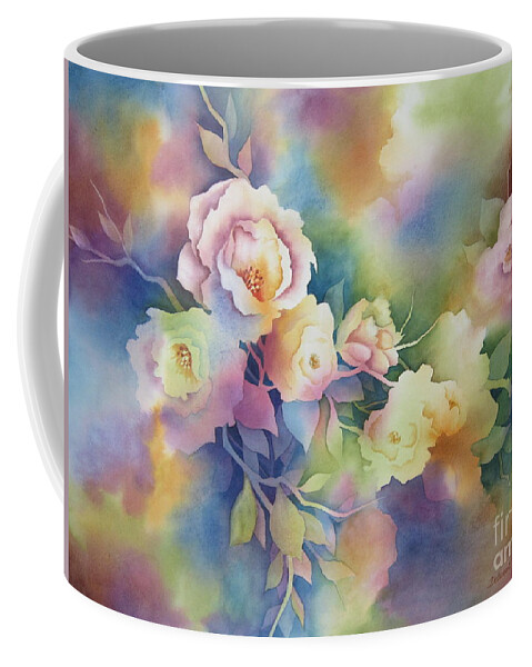 Floral Coffee Mug featuring the painting Summer Blooms by Deborah Ronglien