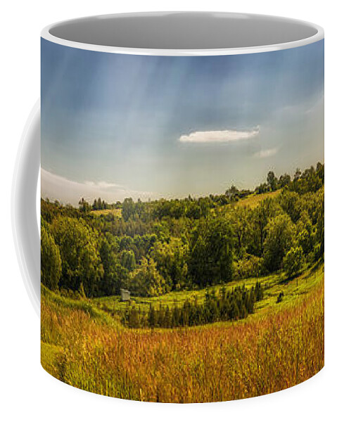 Landscape Coffee Mug featuring the photograph Summer countryside by Elena Elisseeva