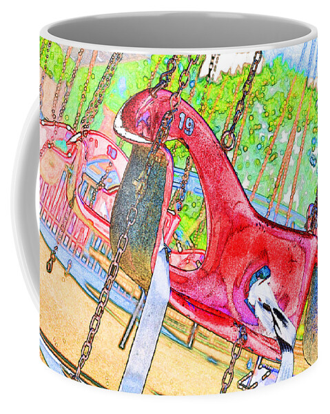 Swinger Coffee Mug featuring the photograph Summer Fun by Michael Porchik