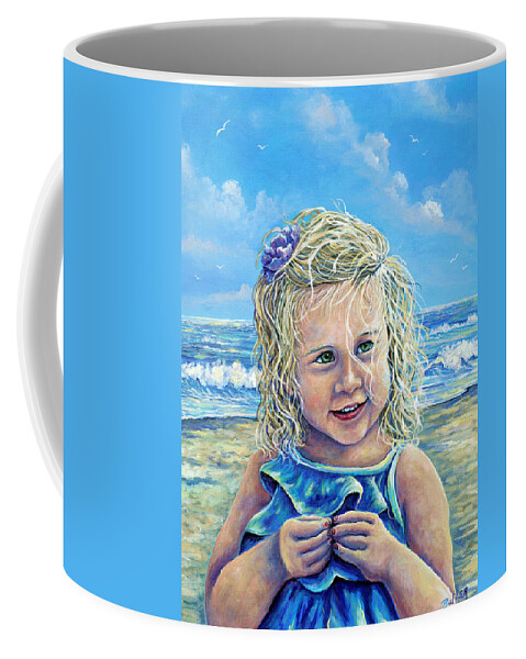 Beach Coffee Mug featuring the painting Summer by Gail Butler