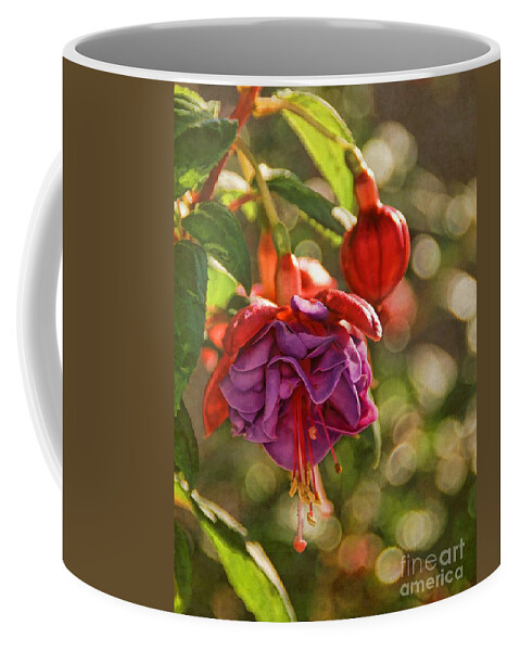 Fuchsia Coffee Mug featuring the photograph Summer Jewels by Peggy Hughes