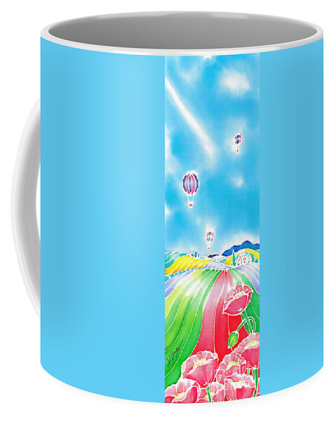 France Coffee Mug featuring the painting Summer lights by Hisayo OHTA