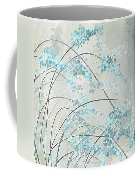 Blue Coffee Mug featuring the painting Summer Showers by Lourry Legarde