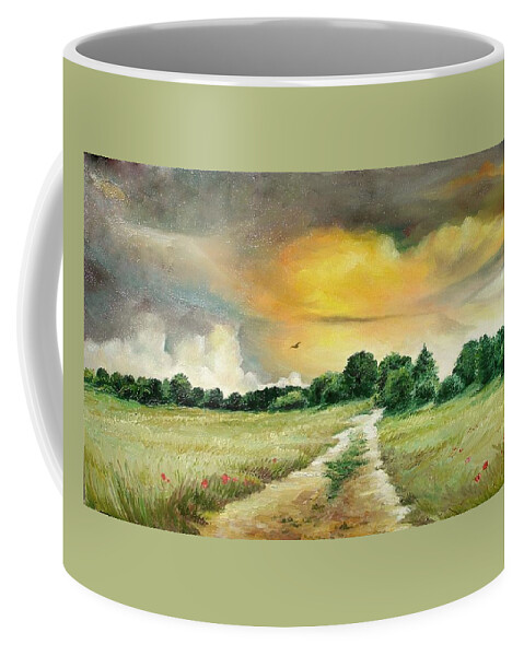 Summer Coffee Mug featuring the painting Summer by Sorin Apostolescu