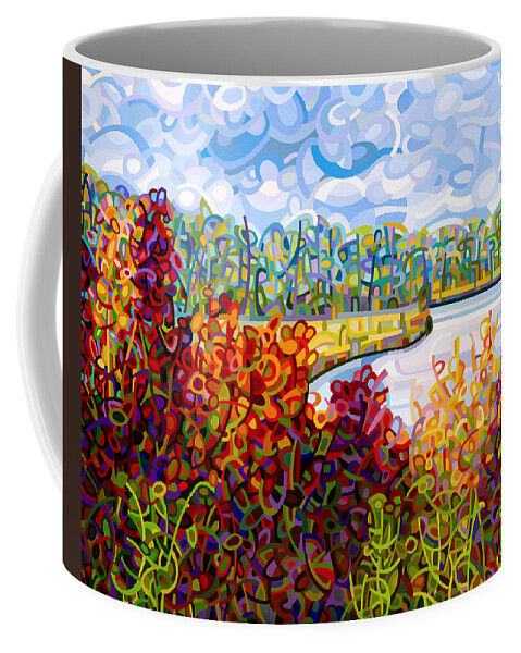 Art Coffee Mug featuring the Summer's End by Mandy Budan