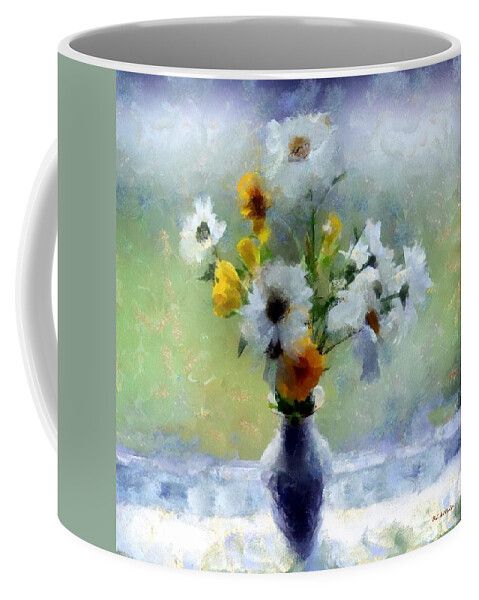 Flowers Coffee Mug featuring the painting Summerstorm Still Life by RC DeWinter