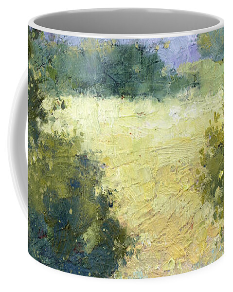 Landscape Coffee Mug featuring the painting Summertime Landscape by Joyce Hicks