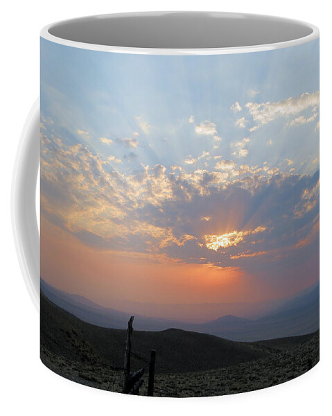 Sun Coffee Mug featuring the photograph sun rays II by Darcy Tate