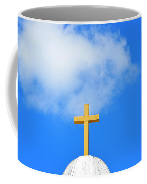 Church Coffee Mug featuring the photograph Sunday Morning - Cross Photography by Sharon Cummings by Sharon Cummings