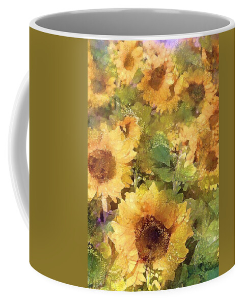 Floral Coffee Mug featuring the photograph Sunflower 29 by Pamela Cooper