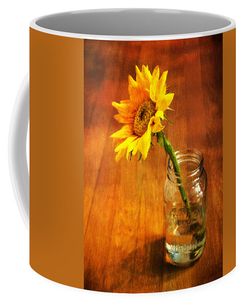 Sunflower Coffee Mug featuring the photograph Sunflower Still Life by Sandi OReilly