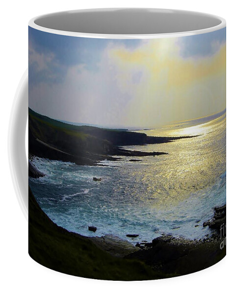 Water Coffee Mug featuring the photograph Sunlight on the Bay by Marcia Breznay