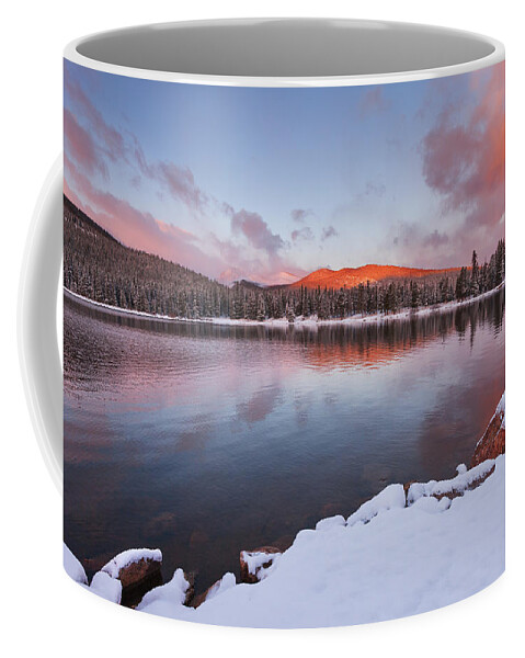 Colorado Coffee Mug featuring the photograph Sunrise at Echo Lake by Darren White