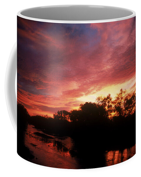 Astronomy Coffee Mug featuring the photograph Sunrise by Dan Guravich