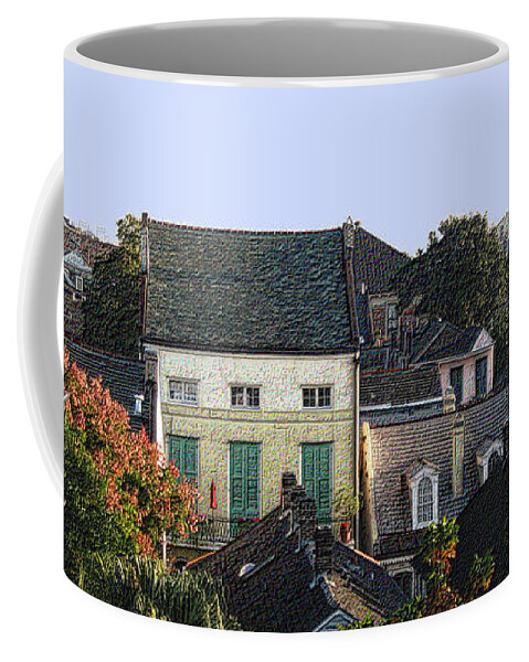 New Orleans Coffee Mug featuring the photograph Sunrise on the French Quarter by Nadalyn Larsen