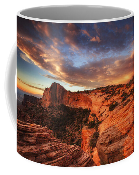 Sunrise Coffee Mug featuring the photograph Sunrise Over Canyonlands by Darren White