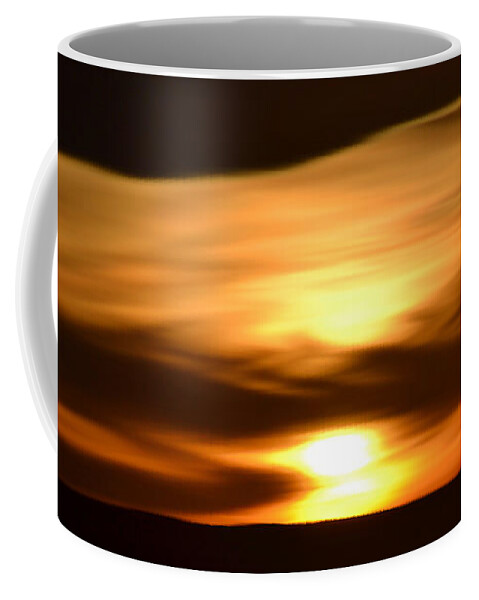 Sunset Coffee Mug featuring the photograph Sunset Abstract I by Nadalyn Larsen