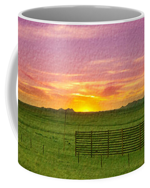 Sunset Coffee Mug featuring the photograph Sunset Along Highway by Crystal Wightman