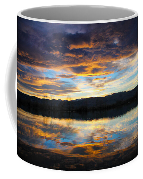 Coot Lake Coffee Mug featuring the photograph Sunset at Coot Lake by Juli Ellen