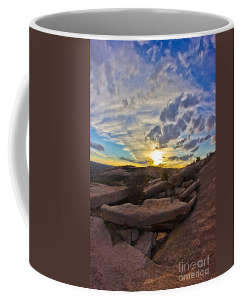 Michael Tidwell Photography Coffee Mug featuring the photograph Sunset at Enchanted Rock State Natural Area by Michael Tidwell