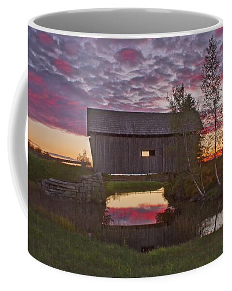 Sunset Coffee Mug featuring the photograph Sunset at Foster Bridge by John Vose