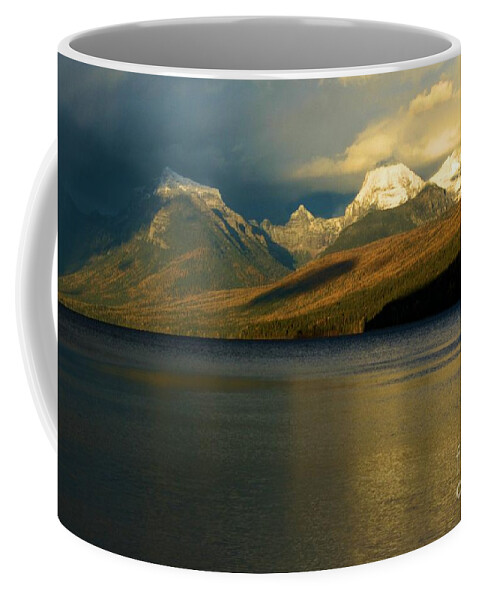 West Glacier Coffee Mug featuring the photograph Sunset At McDonald by Adam Jewell