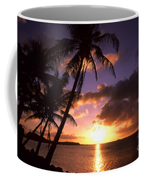 Travel Coffee Mug featuring the photograph Sunset At Tumon Bay, Guam by Bill Bachmann