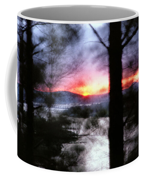 Arkansas Coffee Mug featuring the photograph Sunset Atop Windy Emerald Park by Jason Politte