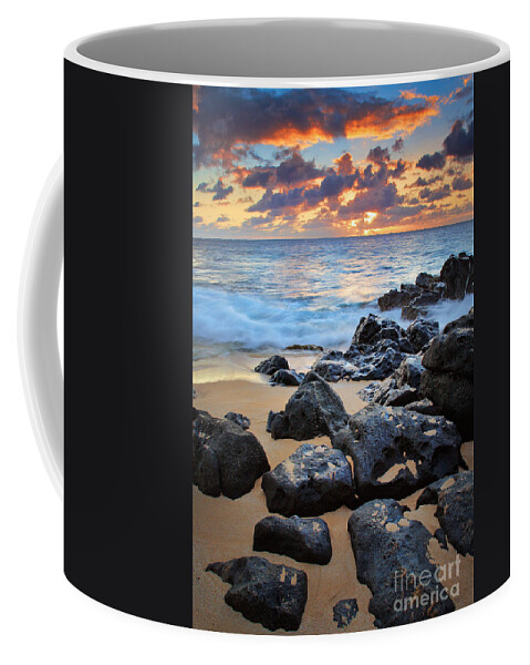 America Coffee Mug featuring the photograph Sunset Beach by Inge Johnsson