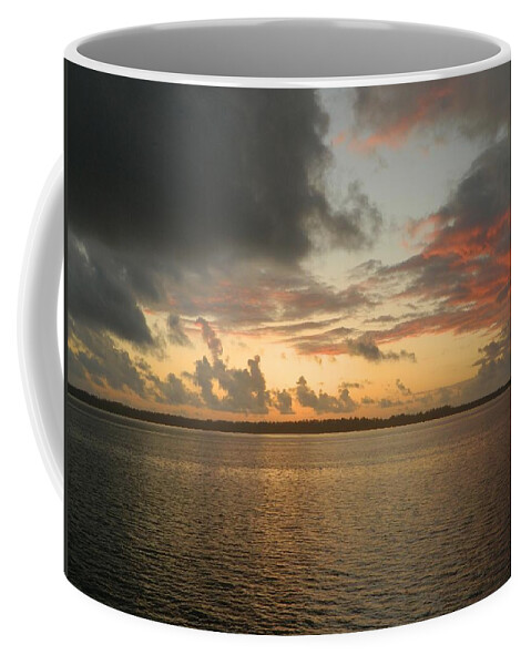 Sunset Coffee Mug featuring the photograph Sunset Before Funnel Cloud 5 by Gallery Of Hope 