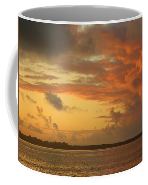 Sunset Coffee Mug featuring the photograph Sunset Before Funnel Cloud by Gallery Of Hope 