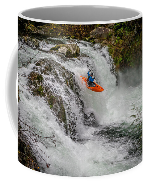 Sunset Falls Coffee Mug featuring the photograph Sunset Falls by Mike Penney