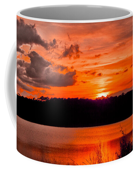 Sunset Coffee Mug featuring the photograph Sunset Huntington Beach State Park by Bill Barber