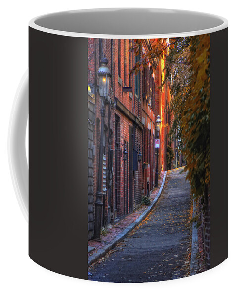 Boston Coffee Mug featuring the photograph Sunset in Beacon Hill by Joann Vitali