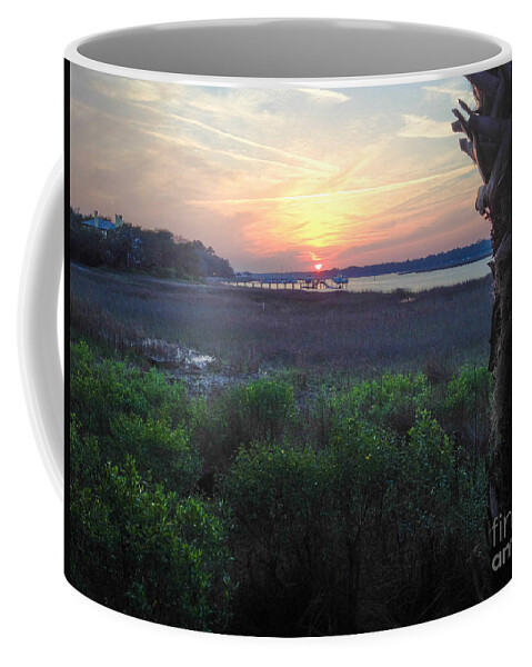 Broad Creek Coffee Mug featuring the photograph Sunset in Broad Creek Hilton HEad by Thomas Marchessault