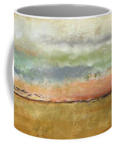 Sunset Coffee Mug featuring the digital art Sunset In The Cornfield by Patricia Pinto