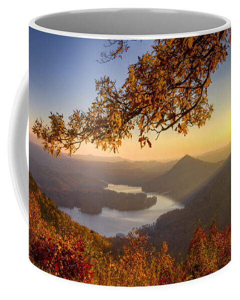 Appalachia Coffee Mug featuring the photograph Sunset Light by Debra and Dave Vanderlaan