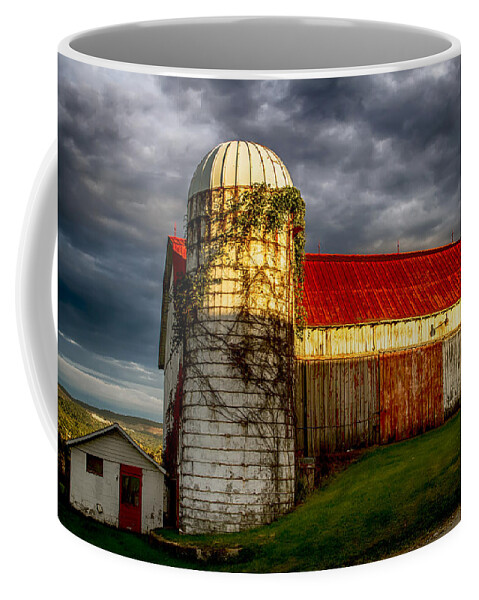 Sunset Coffee Mug featuring the photograph Sunset on a Pennsylvania Barn by John Haldane