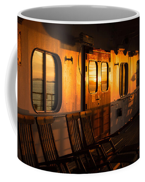 Sunset Coffee Mug featuring the photograph Sunset at Sea by Marilyn Wilson