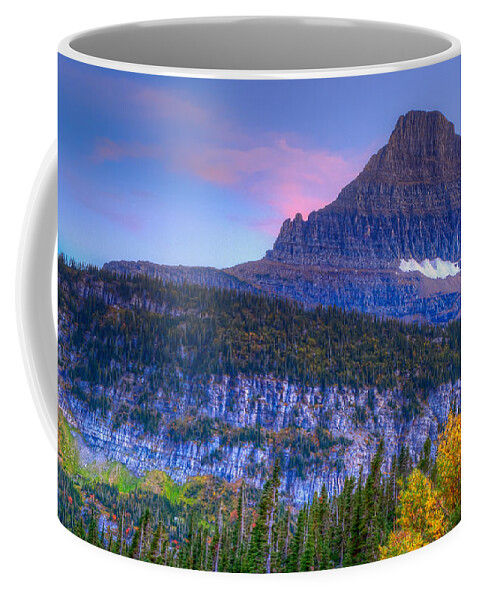 Brenda Jacobs Fine Art Coffee Mug featuring the photograph Sunset on Reynolds Mountain by Brenda Jacobs