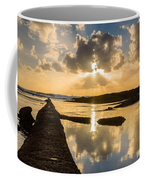 Sea Coffee Mug featuring the photograph Sunset Over The Ocean I by Marco Oliveira