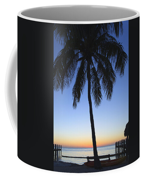 Bayshore Coffee Mug featuring the photograph Sunset Palm by Raul Rodriguez