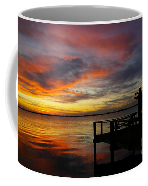Sunset Coffee Mug featuring the photograph Sunset photographer by Tannis Baldwin