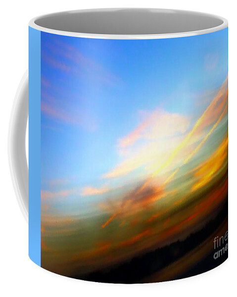 Sunset Coffee Mug featuring the photograph Sunset Reflections - Abstract by Robyn King